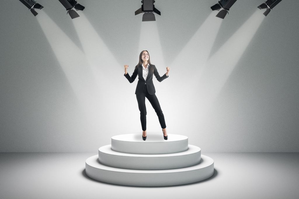 Woman in the spotlight